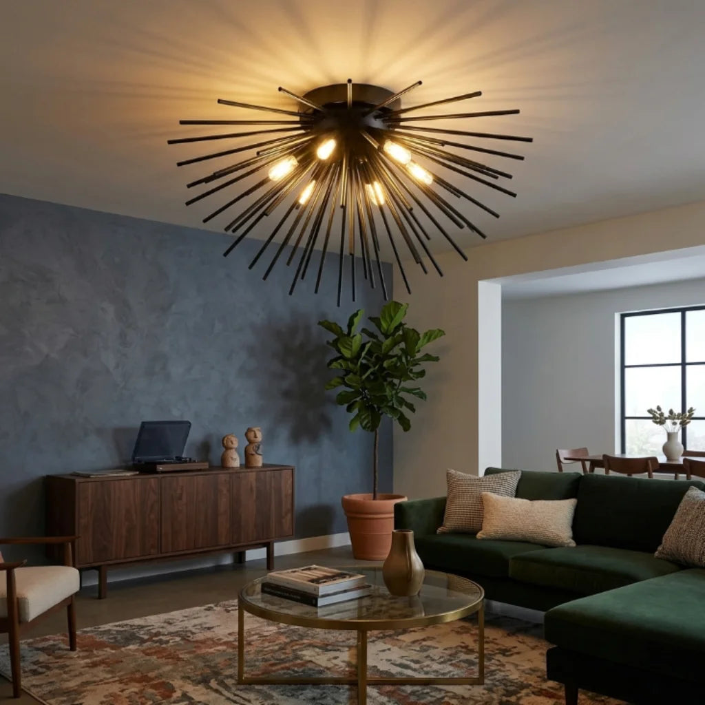 Pyro Modern LED Ceiling Light for Living Room & Dining Room