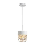 Vetra Mini White Crystal Pendant Light for Dining Room & Kitchen Island