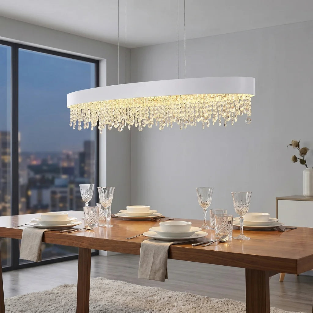 YOOGEE statement chandelier for dining room and foyer lighting