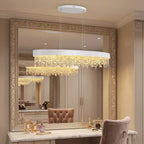 YOOGEE luxury crystal chandelier for modern dining room lighting