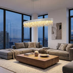 Modern chandelier light fixture for elegant living room decor