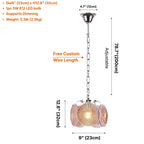 Celina Colorful Glass Pendant Light by YOOGEE metal finish and canopy hardware detail