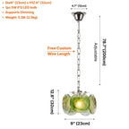 YOOGEE Celina Colorful Glass Pendant Light for luxury American kitchen island and dining areas