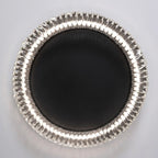 Black Round Led Flat Mounted Lamp For Low Ceiling