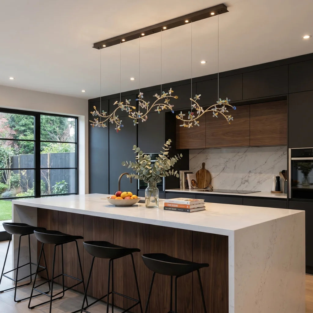 Luxury ceiling chandelier for upscale American home interiors