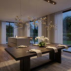 YOOGEE statement chandelier for dining room and foyer lighting