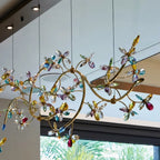 Modern chandelier light fixture for elegant living room decor