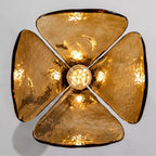 Modern brass pendant light for upscale American home interiors
