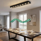 Modern chandelier light fixture for elegant living room decor