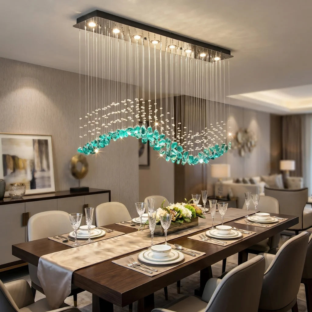 Luxury ceiling chandelier for upscale American home interiors