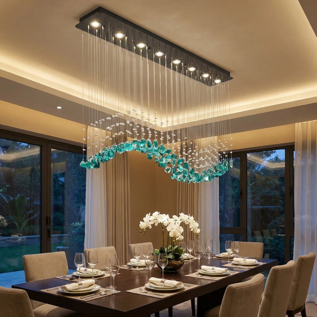 Contemporary chandelier lighting fixture for luxury home decor