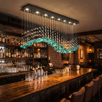 YOOGEE luxury crystal chandelier for modern dining room lighting