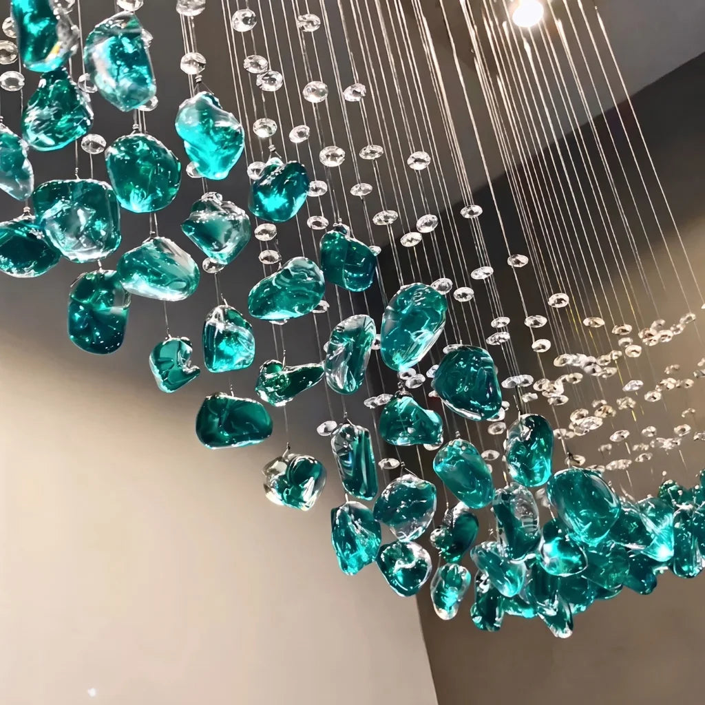 Luxury ceiling chandelier for upscale American home interiors