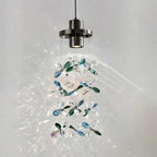 Sylvi Modern Crystal Chandelier with Black Frame for Dining Room & Living Room