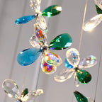 Sylvi Modern Crystal Chandelier with Black Frame for Dining Room & Living Room