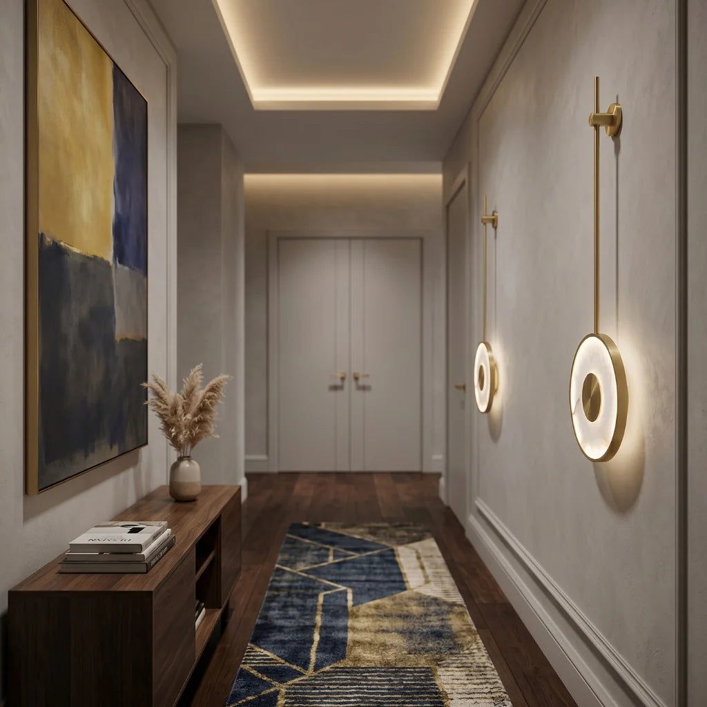 Solyn Natural Marble LED Wall Sconce for Living Room & Bedroom