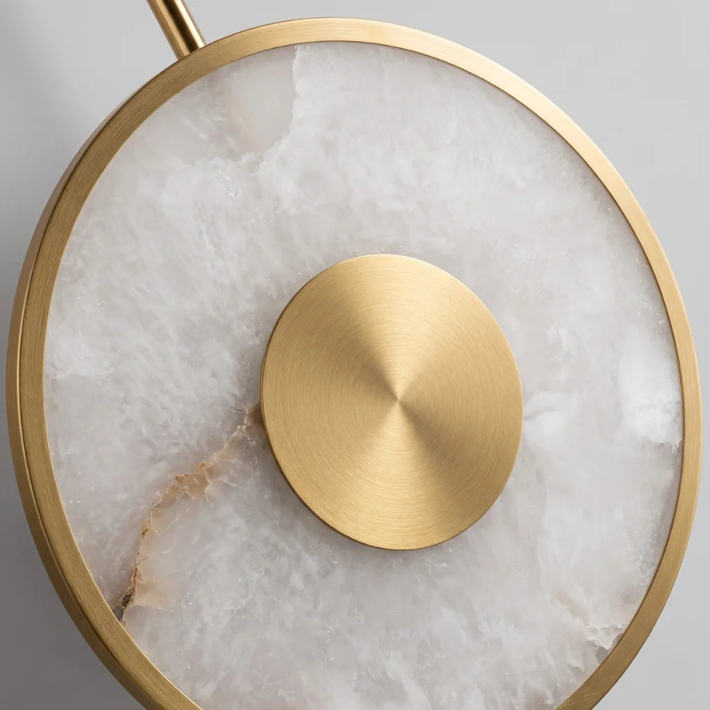 Solyn Natural Marble LED Wall Sconce for Living Room & Bedroom