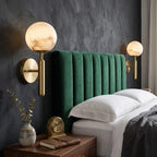 Velin Marble LED Wall Sconce for Bedroom, Living Room & Hallway