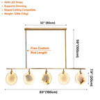 Contemporary chandelier lighting fixture for luxury home decor
