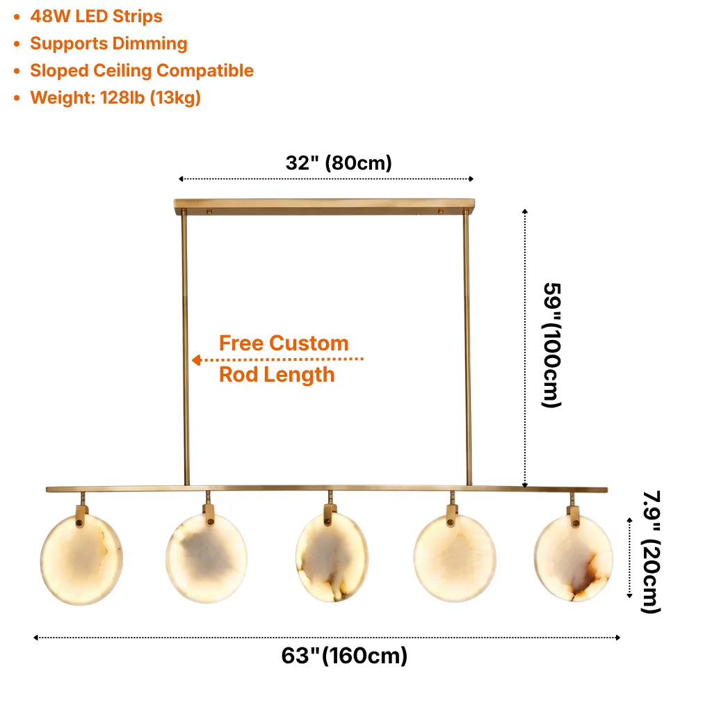 Contemporary chandelier lighting fixture for luxury home decor
