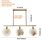 YOOGEE luxury crystal chandelier for modern dining room lighting