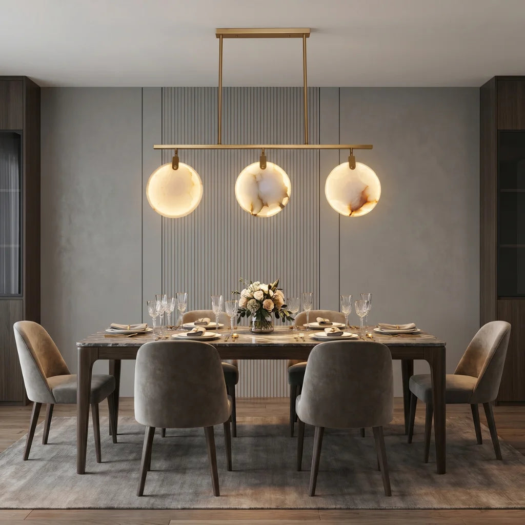 YOOGEE statement chandelier for dining room and foyer lighting