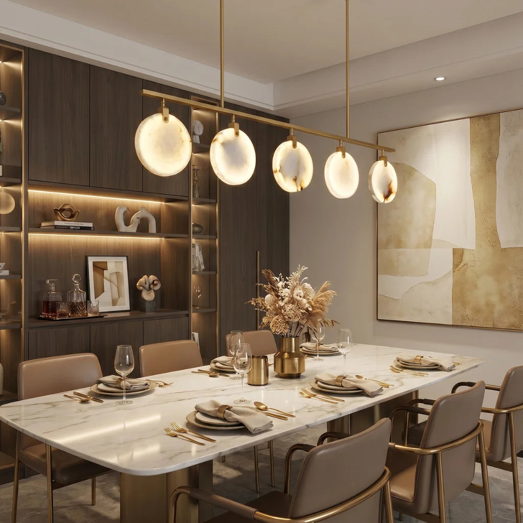 YOOGEE luxury crystal chandelier for modern dining room lighting