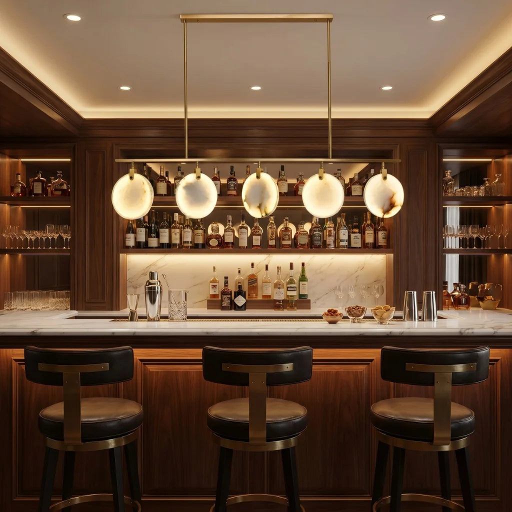 Modern chandelier light fixture for elegant living room decor
