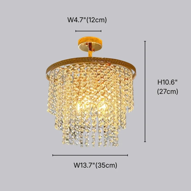 Vesil Luxury Green or Clear Crystal Chandelier for Living Room & Dining Room | YOOGEE Lighting