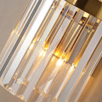 Cilo Gold Crystal Wall Sconce for Bedroom, Living Room & Hallway
