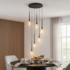 Modern chandelier light fixture for elegant living room decor