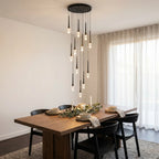 YOOGEE statement chandelier for dining room and foyer lighting