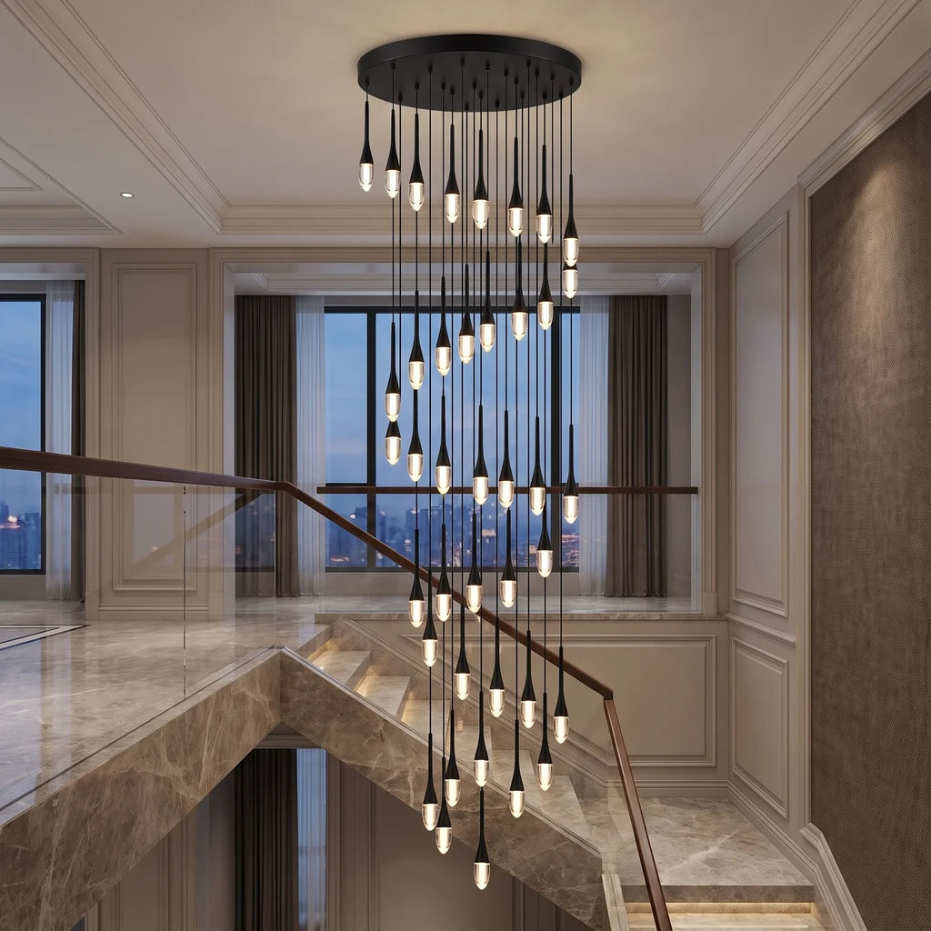 YOOGEE statement chandelier for dining room and foyer lighting