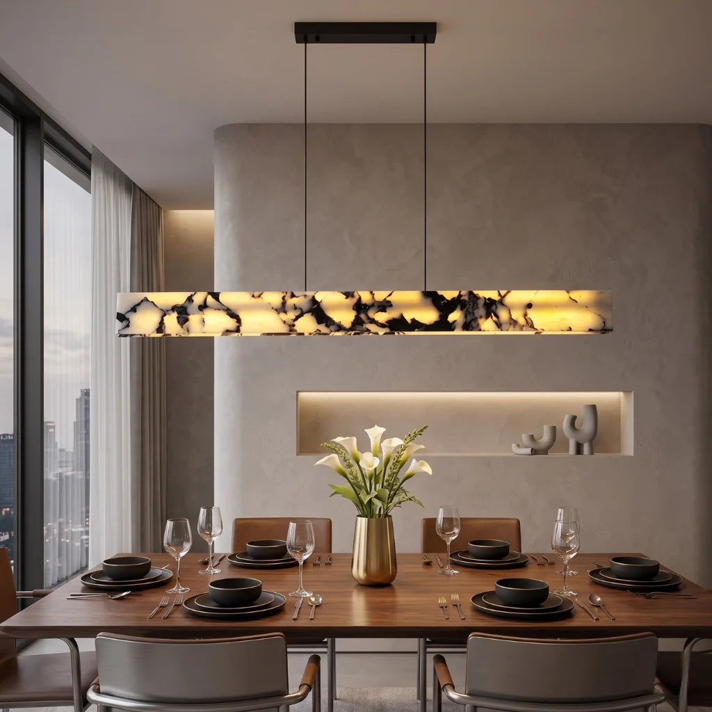 YOOGEE linear pendant light for kitchen and dining room lighting