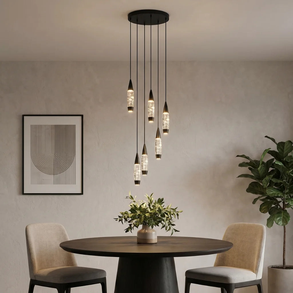 Luxury ceiling chandelier for upscale American home interiors