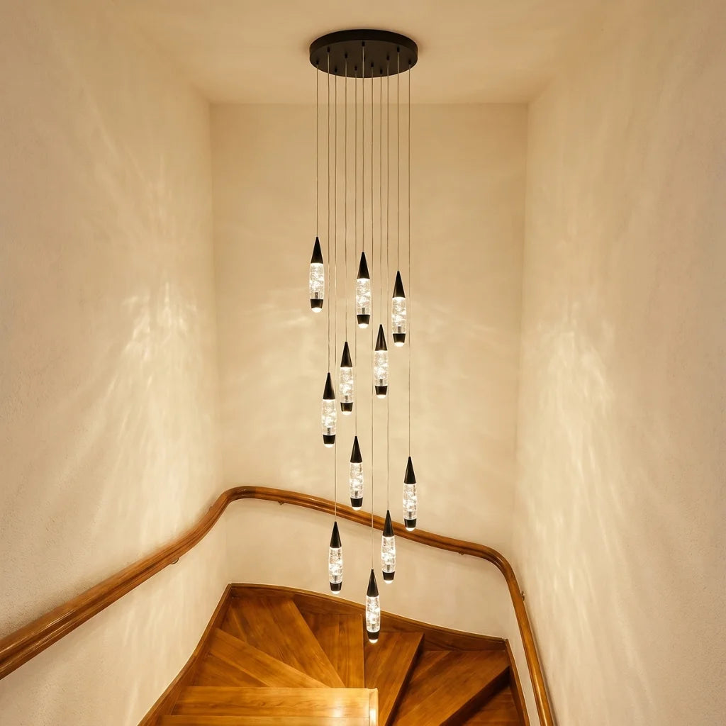 Modern chandelier light fixture for elegant living room decor