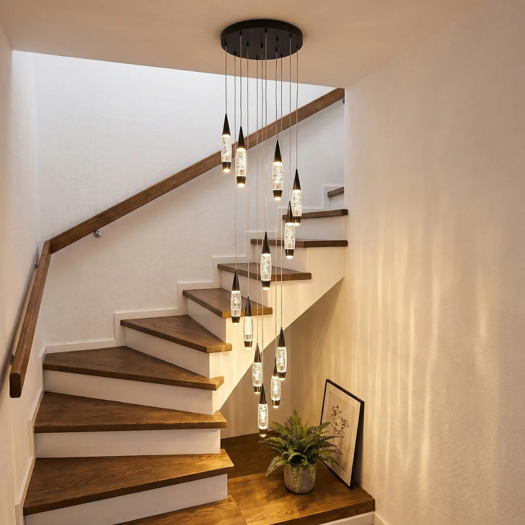 YOOGEE statement chandelier for dining room and foyer lighting