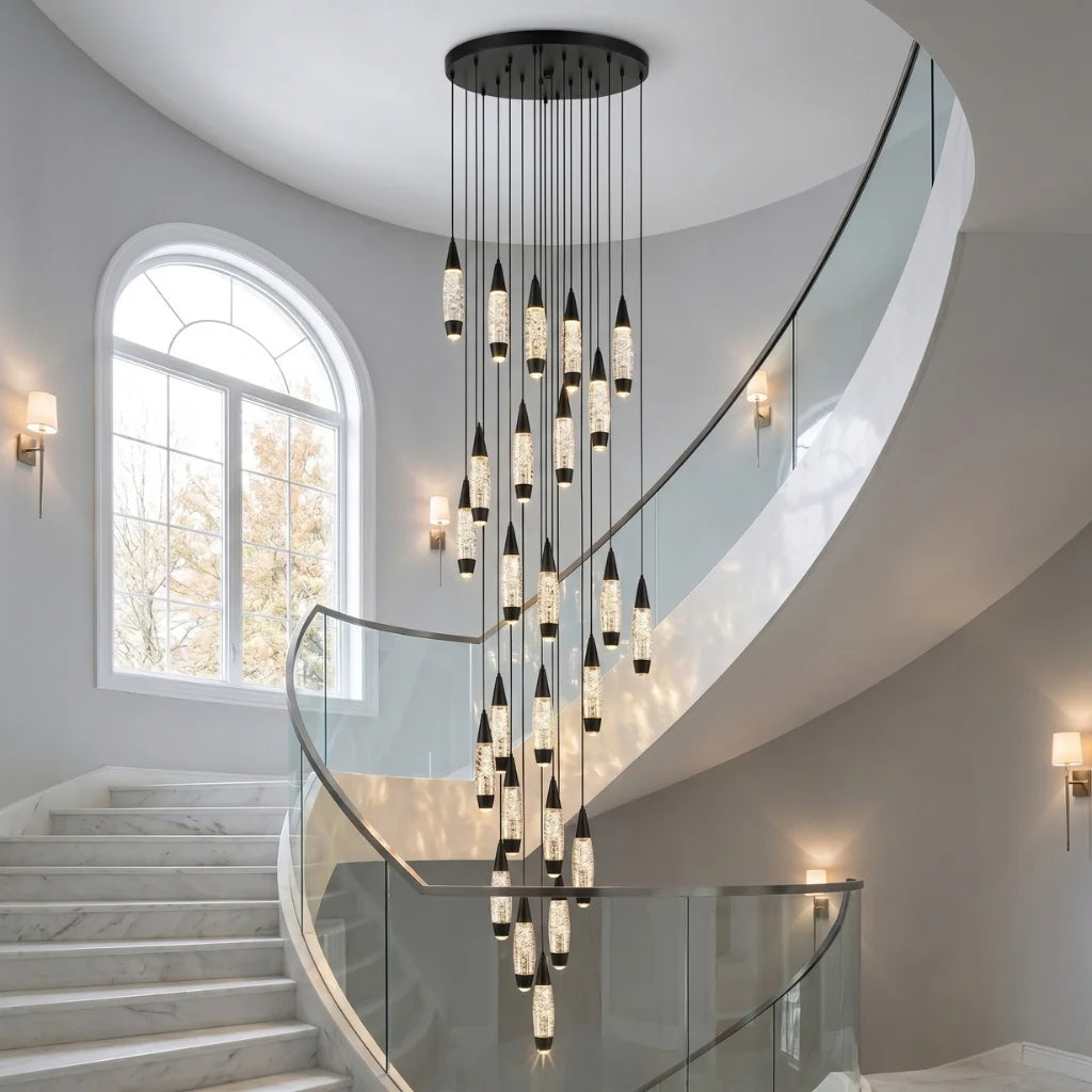 YOOGEE statement chandelier for dining room and foyer lighting