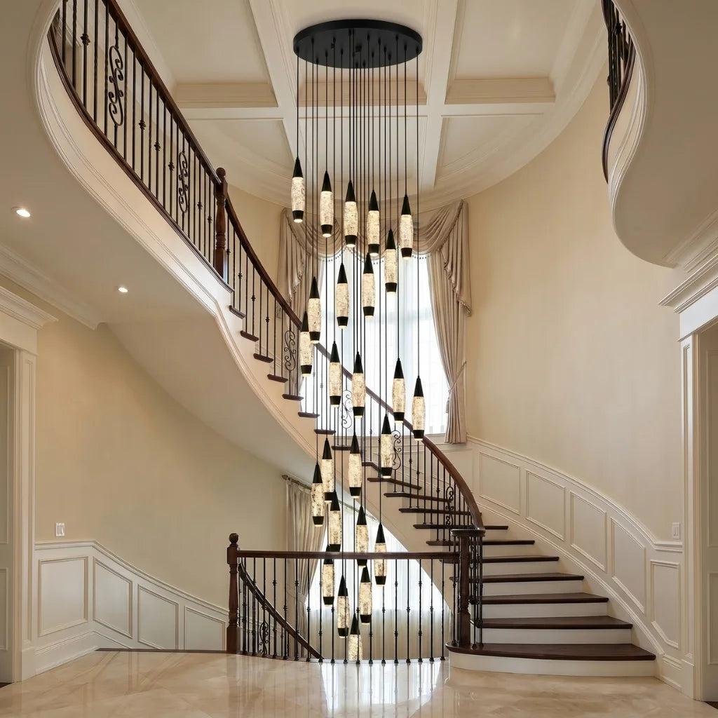 YOOGEE luxury crystal chandelier for modern dining room lighting