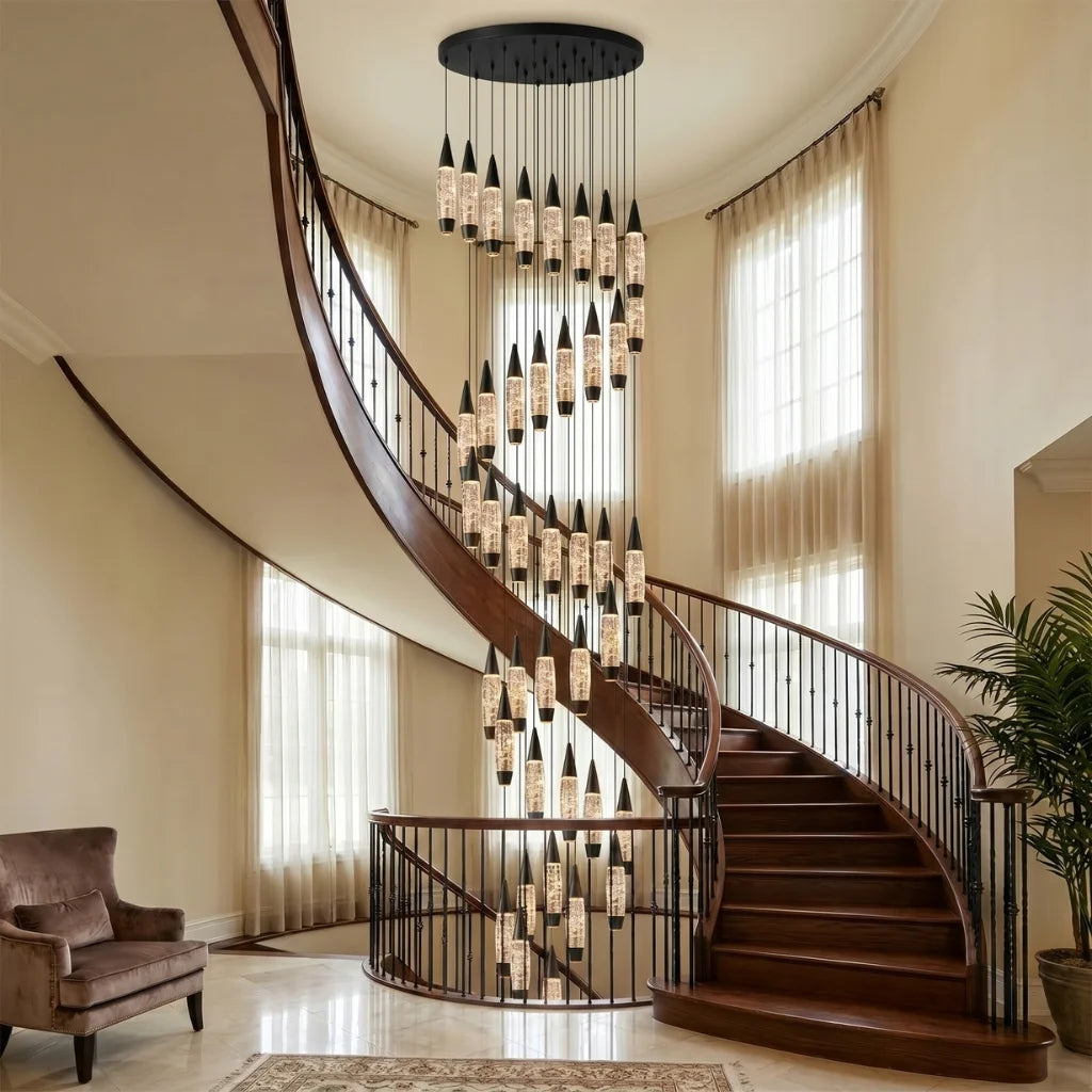 YOOGEE statement chandelier for dining room and foyer lighting