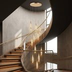 Luxury ceiling chandelier for upscale American home interiors