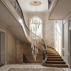Modern chandelier light fixture for elegant living room decor
