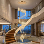 Modern chandelier light fixture for elegant living room decor