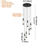 YOOGEE luxury crystal chandelier for modern dining room lighting
