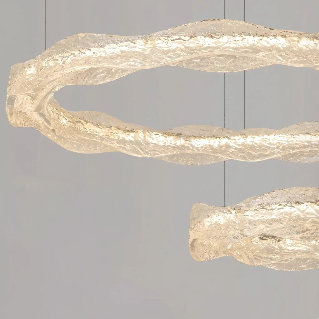Soren Modern LED Crystal-Effect Resin Chandelier for Living Rooms & Dining Areas