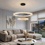 Soren Modern LED Crystal-Effect Resin Chandelier for Living Rooms & Dining Areas