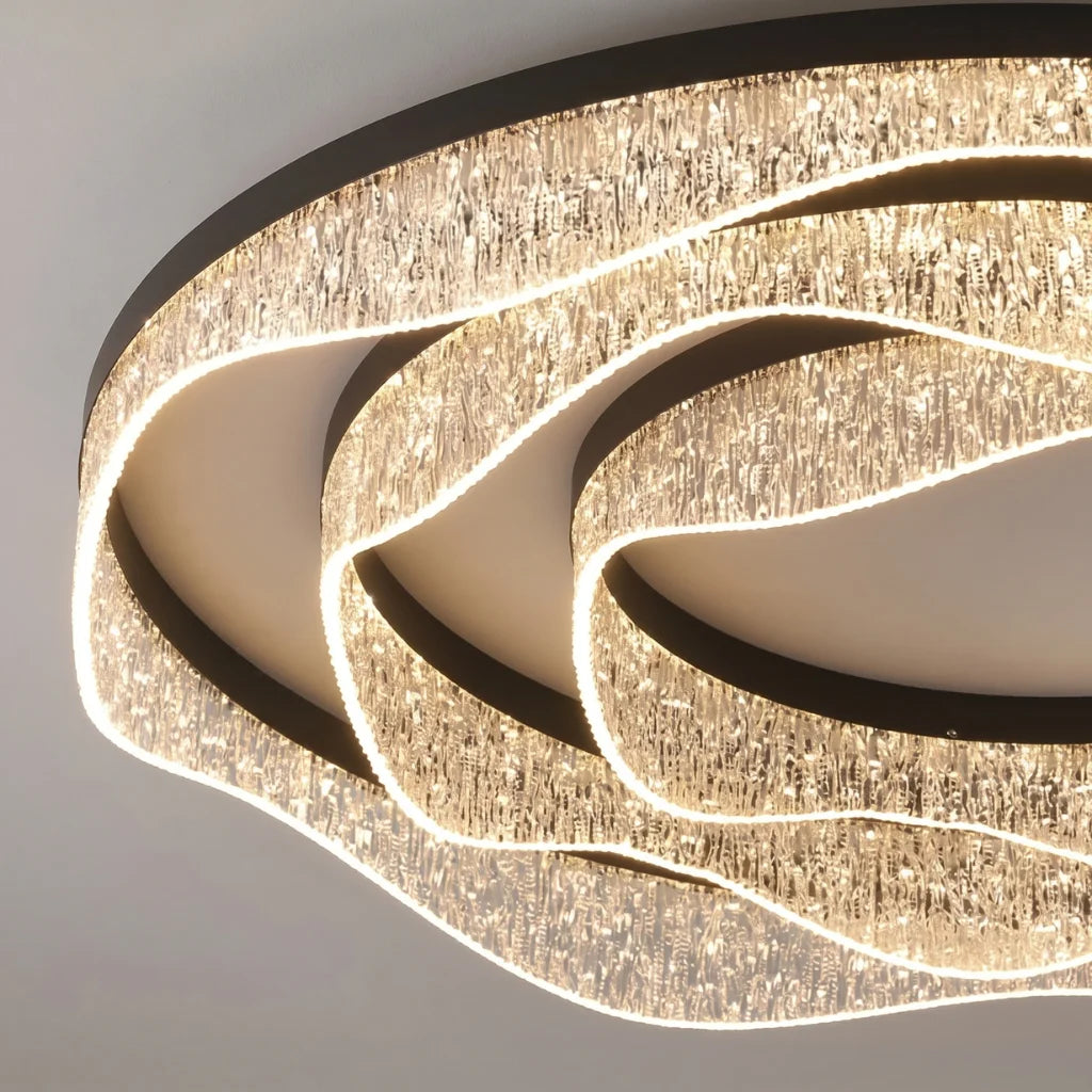 Black Led Home Decor Ceiling Lamp For Living Room