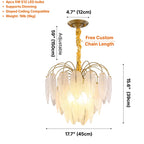 Pluma Modern LED Feather-Inspired Crystal Chandelier for Living Spaces