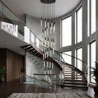 YOOGEE statement chandelier for dining room and foyer lighting