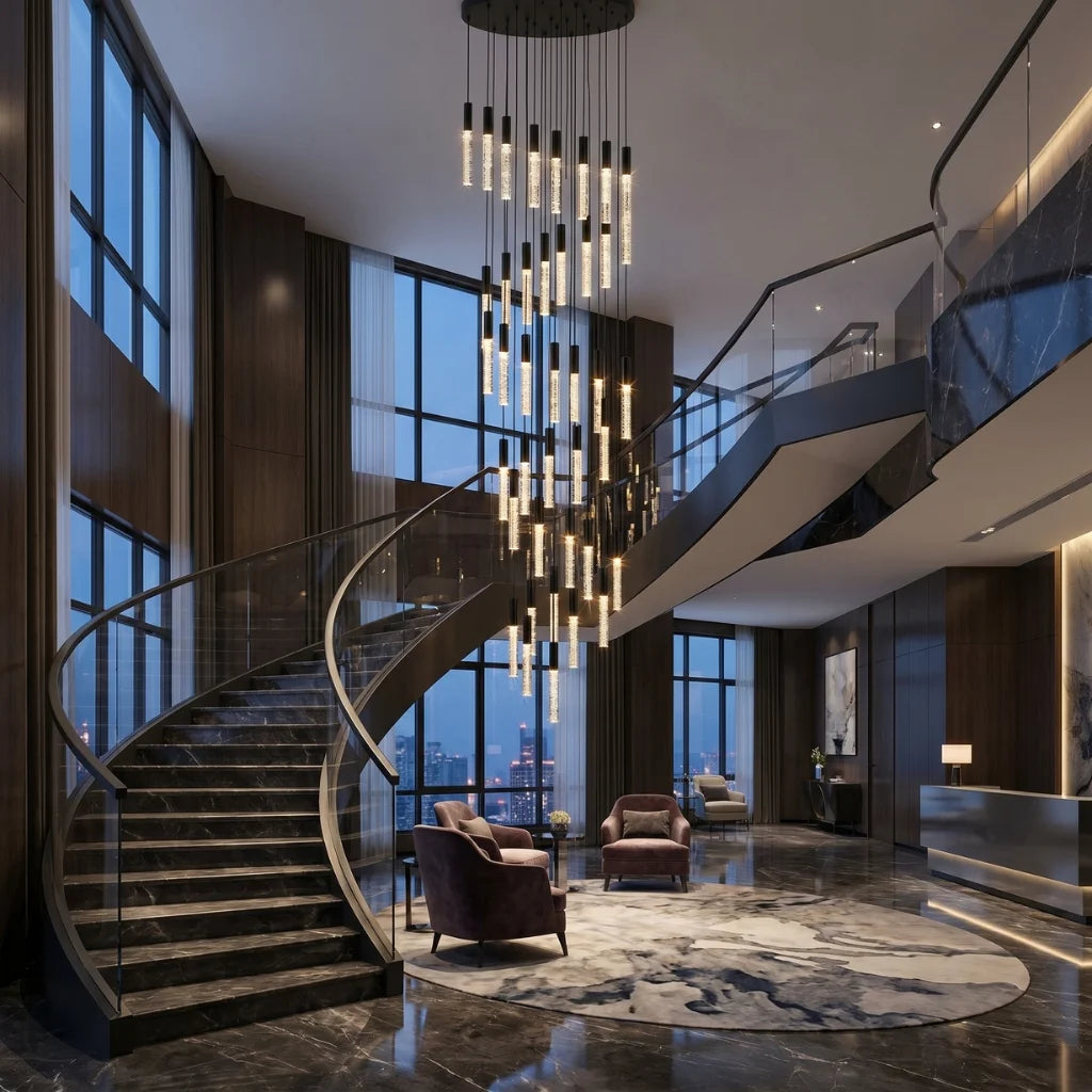 Contemporary chandelier lighting fixture for luxury home decor
